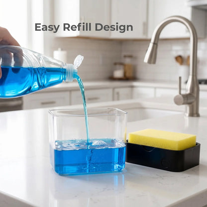 Minimalist Soap Pump Dispenser – Black Refillable Bottle for Hand Soap, Dish Soap & Lotion