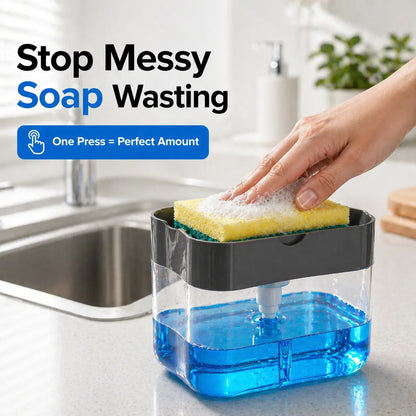 Minimalist Soap Pump Dispenser – Black Refillable Bottle for Hand Soap, Dish Soap & Lotion