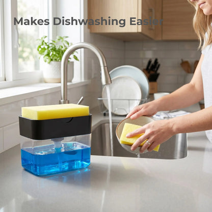 Minimalist Soap Pump Dispenser – Black Refillable Bottle for Hand Soap, Dish Soap & Lotion