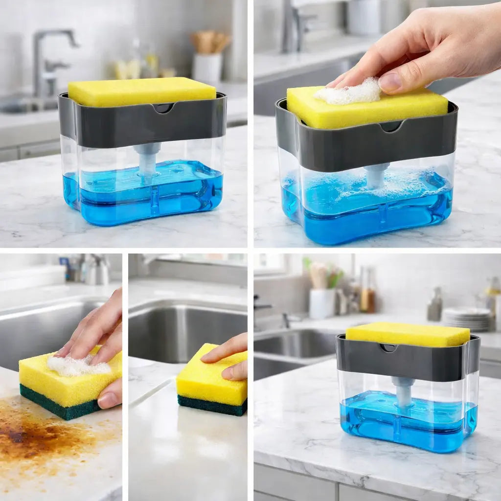 Minimalist Soap Pump Dispenser – Black Refillable Bottle for Hand Soap, Dish Soap & Lotion